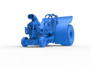 Mini Rod pulling tractor Scale 1 to 25 Modelo de Impressão 3D