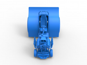 Mini Rod pulling tractor Scale 1 to 25 Modelo de Impressão 3D