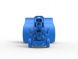 Mini Rod pulling tractor Scale 1 to 25 Modelo de Impressão 3D