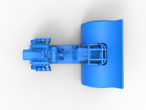 Mini Rod pulling tractor Scale 1 to 25 Modelo de Impressão 3D