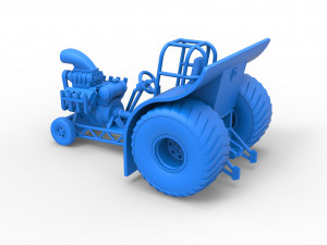 Mini Rod pulling tractor Scale 1 to 25 Modelo de Impressão 3D