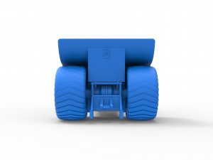 Mini Rod pulling tractor Scale 1 to 25 Modelo de Impressão 3D