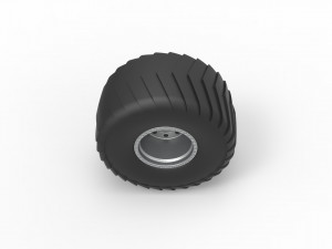 Wheel of Mini Rod pulling tractor Scale 1 to 25 Modello di stampa 3D