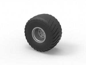 Wheel of Mini Rod pulling tractor Scale 1 to 25 Modello di stampa 3D