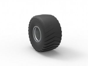 Wheel of Mini Rod pulling tractor Scale 1 to 25 Modello di stampa 3D