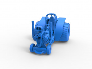 Mini Rod pulling tractor 2 Scale 1 to 25 3D Принт Модель