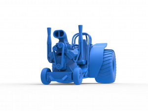 Mini Rod pulling tractor 2 Scale 1 to 25 3D Принт Модель
