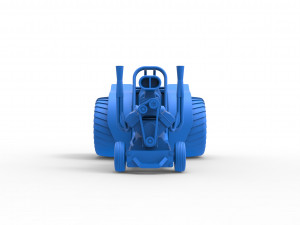 Mini Rod pulling tractor 2 Scale 1 to 25 3D Принт Модель