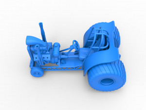 Mini Rod pulling tractor 2 Scale 1 to 25 3D Принт Модель