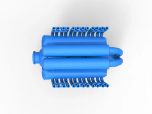 Engine V12 for pulling tractor Scale 1 to 25 3D Print Model