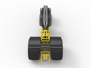 Pulling tractor with 2 engines V12 in line Scale 1 to 25 3Dプリントモデル