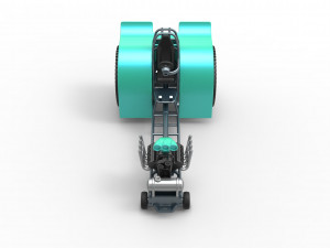 Pulling tractor with single V8 engine Scale 1 to 25 Modèles 3D en vedette