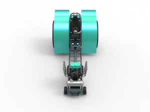 Pulling tractor with single V8 engine Scale 1 to 25 3D Print Model