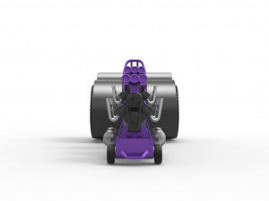 Pulling tractor with 3 engines V8 Scale 1 to 25 3D Print Model