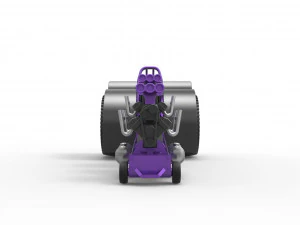 Pulling tractor with 3 engines V8 Scale 1 to 25 3D Print Model