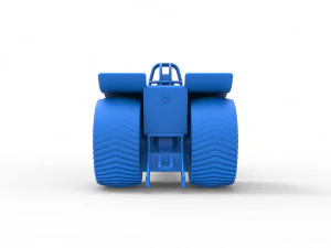 Pulling tractor with 3 engines V8 Scale 1 to 25 3D Print Model