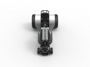 Mini Rod pulling tractor with V12 engine Scale 1 to 25 3D Baskı Modeli