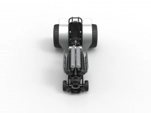 Mini Rod pulling tractor with V12 engine Scale 1 to 25 3D Print Model