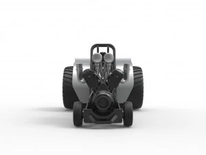 Mini Rod pulling tractor with V12 engine Scale 1 to 25 3D Print Model