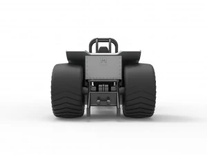 Mini Rod pulling tractor with V12 engine Scale 1 to 25 3D Print Model