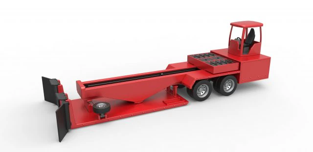 Tractor pulling sled Scale 1 to 25 3D Print Model .c4d .max .obj .3ds .fbx .stl .blend 