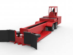 Tractor pulling sled Scale 1 to 25 3D Baskı Modeli