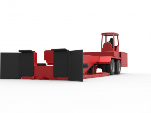 Tractor pulling sled Scale 1 to 25 3D Baskı Modeli