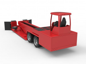 Tractor pulling sled Scale 1 to 25 3D Baskı Modeli