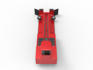 Tractor pulling sled Scale 1 to 25 3D Baskı Modeli