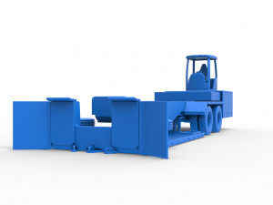 Tractor pulling sled Scale 1 to 25 3D Baskı Modeli