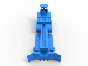 Tractor pulling sled Scale 1 to 25 3D Baskı Modeli