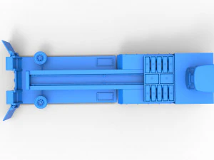 Tractor pulling sled Scale 1 to 25 3D Print Model