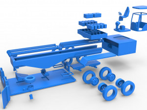 Tractor pulling sled Scale 1 to 25 3D Baskı Modeli