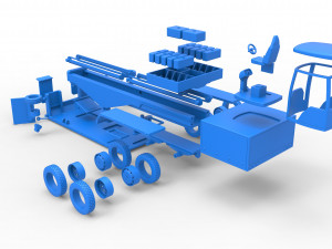 Tractor pulling sled Scale 1 to 25 3D Baskı Modeli