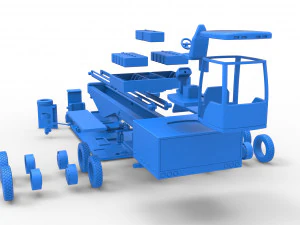 Tractor pulling sled Scale 1 to 25 3D Print Model