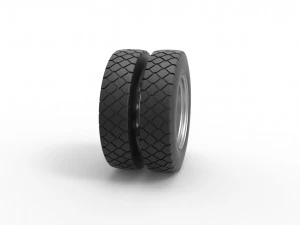 Double wheel 4 Scale 1 to 25 3D Print Model