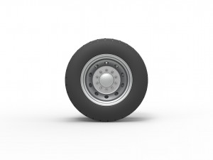Double wheel 4 Scale 1 to 25 Model Cetak 3D