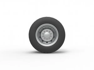 Double wheel 4 Scale 1 to 25 3D Print Model