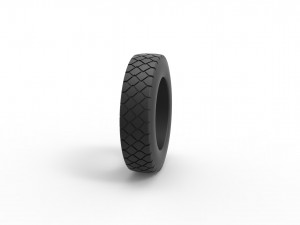 Truck tire 2 Scale 1 to 25 3D 打印模型