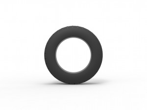 Truck tire 2 Scale 1 to 25 3D 打印模型