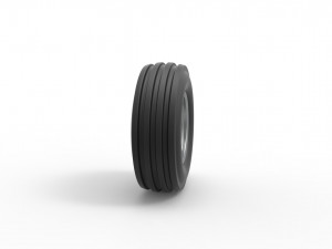 Front tractor wheel Scale 1 to 25 3D-printmodel