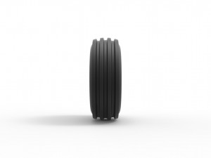 Front tractor wheel Scale 1 to 25 3D-printmodel