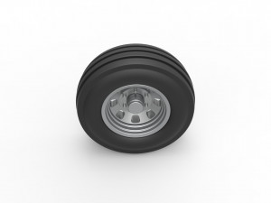 Front tractor wheel Scale 1 to 25 3D-printmodel