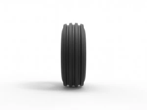 Tractor front tire 2 Scale 1 to 25 3D Print Model