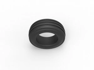 Tractor front tire 2 Scale 1 to 25 3D Print Model