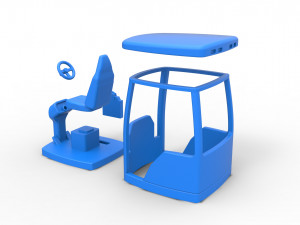 Cabin Scale 1 to 25 3D-printmodel