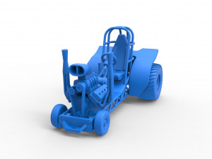 Mini Rod pulling tractor 3 Scale 1 to 25 Modello di stampa 3D