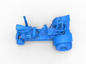 Mini Rod pulling tractor 3 Scale 1 to 25 Modello di stampa 3D