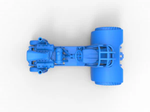 Mini Rod pulling tractor 3 Scale 1 to 25 3D Print Model
