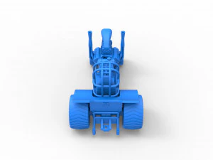 Mini Rod pulling tractor 3 Scale 1 to 25 3D Print Model